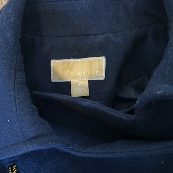 Michael Kors Navy pea coat - Picture 3 of 11